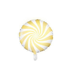 Balón, kruh, 46 cm, cukrík, žltá