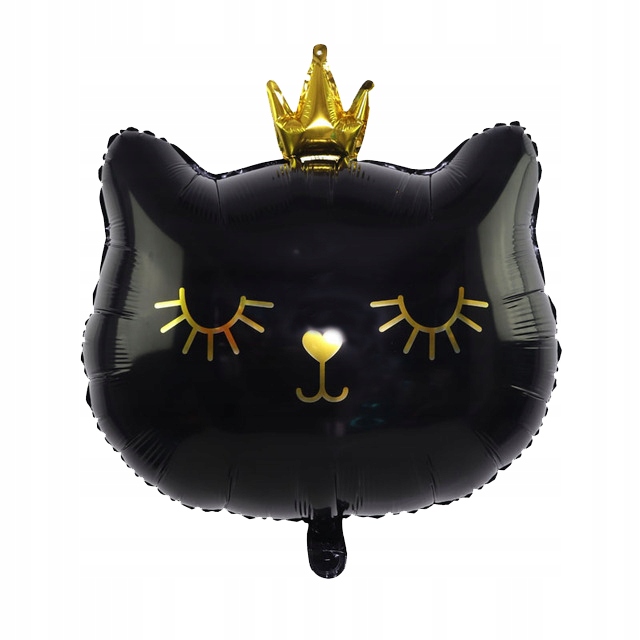 BALON-DEKORACIA-NA-NARODENINY-CIERNA-MACKA-S-KORUNKOU-VELKA-NA-HELIUM