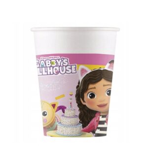 Pohár papierový, Gabby ‘s Dollhouse, 8 ks v balení, 200 ml
