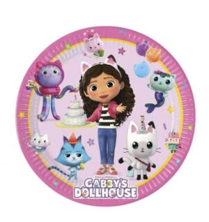 Papierové taniere, Gabby ‘s Dollhouse, 23 cm